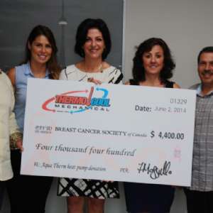 Thermo Cool Mechanical Raises $4,400 for Breast Cancer Society of Canada